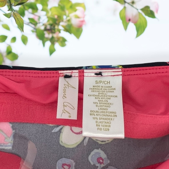 ANNE Cole Shirred Halter Tankini TOP Size Small - Picture 8 of 8